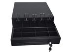 Black Color POS Cash Drawer 5 Notes Coins RJ 11