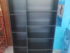 Black Colour Melamine Book Rack