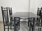 Black Dining Table with Chairs