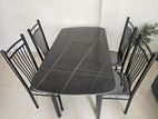 Black Dining Table with chairs