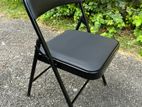 Black Folding Cushion Chair