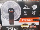 Black Ford 50w Titan 16" Wall Fan :bl-wf50