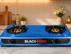 Black Ford Cosmo Double Burner Gas Cooker