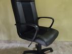 Black Leather Galaxy Range Manager Chair