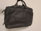Black Leather Laptop Bag