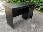 Black Melamine Office Table 4x2ft