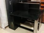 Black Melamine Side 3 Cupboard with Study Table