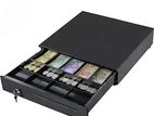 Black Metal RJ 11 Cash Drawer 5 Notes 8 Coins