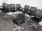Black office chairs