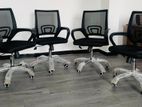 Black office chairs