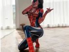 Black Spider-Man Cosplay Body Suit for Women