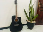 Black Suzuki Acoustic Box Guitar