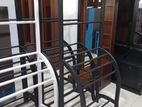 Black Teak Towel Rack (N-27)