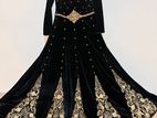 Black Velvet Indian Maxi Dress