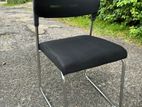 Blk With Out Arm Visitor Chair