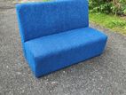 Blue 4ft Office Lobby Sofa