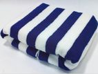 Blue and White Striped Pool Towel (30 x 60)