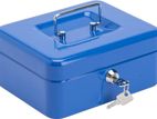 (BLUE) Safety Cash Box-Small - 10'' Inch Size