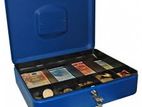 ( Blue ) Safety Small Cash Box 10 Inch with Key