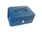 ( Blue ) Safety Small Cash Box 6 Inch with Key