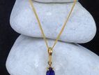 Blue Sapphire Pendant Chain