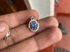 Blue Sapphire Pendant with Chain