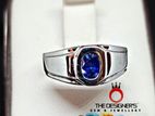 Blue Sapphire Silver Ring