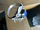 Blue Sapphire Silver Ring