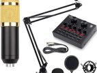 BM-800 Mic Kit with Live Sound Card, Professional Studio Recording Set