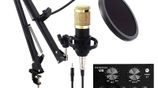 BM800 Condencer Mic with V8 Sound Card