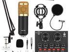 BM800 Condenser Microphone V8 Sound Card Full Set Mic