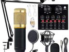 Bm800 Professional Condenser Microphone V8 Sound Card Set