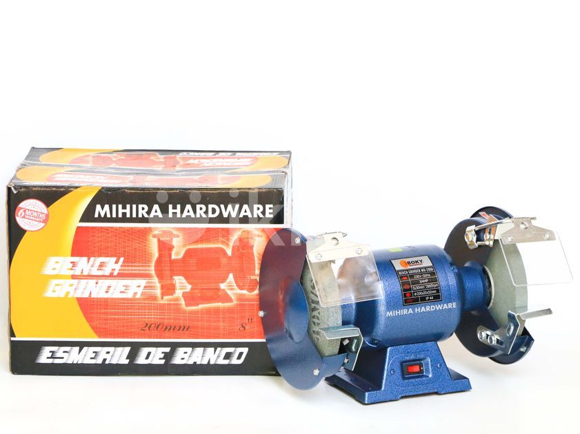 BOKY MD200 A (8 inch) Actual 3/4 HP Bench grinder machine (Yellow box