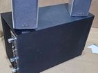 Bose Active Sub, 2 sony speakers
