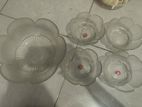 Fancy Flower Shaped Glass Bowl