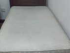 Box Style Single Bed (teak) with Mattress