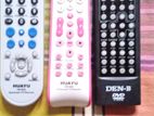 Box TV with DVD remotes