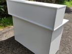 Box Type White cashier Table 4x2ft