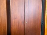 Brand-New 2-Door Mahogany Wardrobe With Drawer Shelves