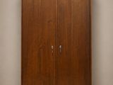 Brand-New 2-Door Mahogany Wardrobe With Drawer Shelves