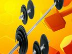 Brand New 30Kg Two Dumbbell 5ft Barbell Weight Plate Set