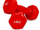 Brand New 3kg Ladies Dumbbell Pair