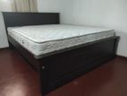 Brand New 6 by 5 Teak Box Bed With Arpico Spring Mettress
