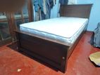 Brand New 6x3 Teak Box Bed With Arpico Spring Mettress