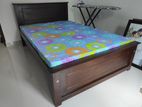 Brand New- 6x4 Teak Box Bed With Double Layer Mettress