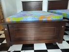 Brand New 72x36 Teak Box Bed With Double Layer Mettress