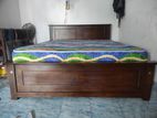 Brand New 72x60 Box Bed තේක්ක & Arpico From Mettress 6 Inches