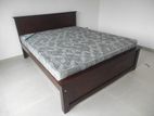 Brand New 72x60 Box Bed තේක්ක & Latex Mettress
