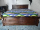 Brand New 72x60 Teak Box Bed With Arpico 6 Inches From Mettress