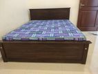 Brand New 72x60 Teak Box Bed with Arpico Hybrid Mettress